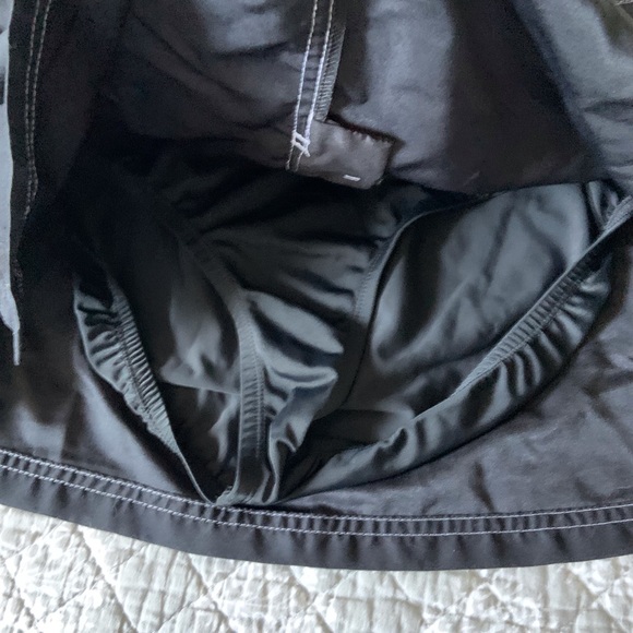 Nike swim suit bottom black skirt with attached briefs under, size large - Picture 7 of 8
